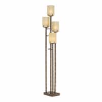 Pacific Coast Lighting City Heights Metal and Glass Floor Lamp in Bronze
