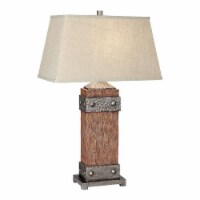 Pacific Coast Lighting Rockledge 33  Metal and Resin Table Lamp in Brown