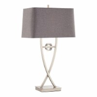 Pacific Coast Lighting Wishbone 32  Metal Table Lamp with Crystal in Nickel