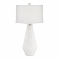 Pacific Coast Lighting Star Burst 30.5  Geometric Resin Table Lamp in White