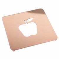 CREATIVE HOME 50263 Creative Home 7.5' Copper Plated Metal Square Trivet with Apple Motif
