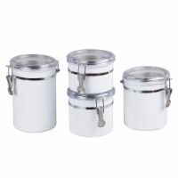 CREATIVE HOME 50280 Creative Home 4-Pieces Stainless Steel Canister Container Set with Air Ti