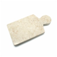 EVCO International Champagne Marble 12 in. x 6 in. Cheese Paddle Board