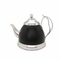 EVCO 77061 Nobili-Tea 2.0 qt. Tea Infuser & Tea Kettle - Opaque Black