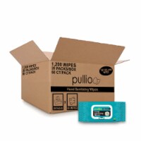 (20PK)pullio - Peppermint Antibacterial Hypoallergenic Hand Sanitizer Wipes_60ct, 1200 Wipes