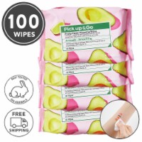 Pick Up & Go 4 Sheets Smoothing Avocado Cleansing Wipes (25 Count / Pack)