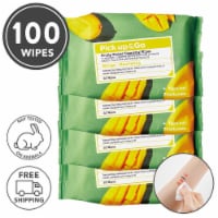 Pick Up & Go 4 Sheets Nourishing Mango Cleansing Wipes (25 Count / Pack)