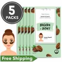 Solo Green Caffeine Under Eye Mask for Brightening & Depuffing (5pk)