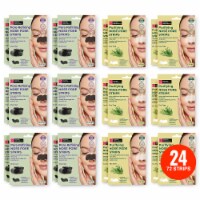 Original Derma Beauty 72 Nose Pore Strips Pore-Refining Charcoal & Purifying Tea Tree