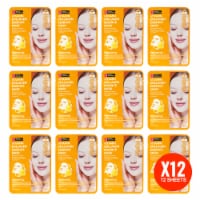 Original Derma Beauty 12 Pack Brightening Vitamin Collagen Essecne Mask Sheet