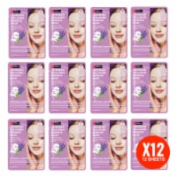Original Derma Beauty 12 Pack Soothing & Calming Lavender Collagen Essecne Mask Sheet