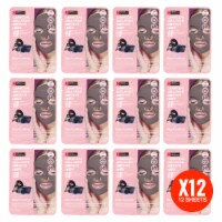 Original Derma Beauty 12 Pack Deep Purifying Charcoal Collagen Essecne Mask Sheet