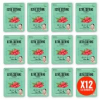 Original Derma Beauty 12 Pack Vegan Ultra Soothing Rosehip Essecne Mask Sheet
