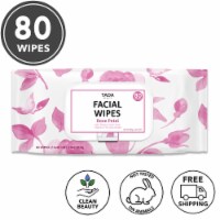 TADA 80 Wipes Rose Petal Facial Cleansing Wipes, 15.5 Fl. Oz.