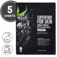 FARMSKIN 5 Sheets Aqua Shield Blackberry Bio Cellulose Masks