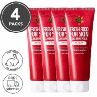 FARMSKIN 4 Packs Pomegranate Facial Cleansing Foam For Dry Skin (Freshfood)