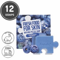 Farmskin 12 Packs Energizing Blueberry Puzzle Soaps (Freshfood)
