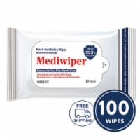 Mediwiper Gentle Hand Sanitizer Wipes (100 Wipes, 10ct x10pks)