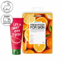 Farmskin Watermelon Gel Cream, Refreshing Sheet Mask Set