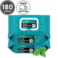 pullio - 3 Packs of Hand Sanitizer Wet Wipes 60ct - Peppermint Antibacterial Hand  Wipes