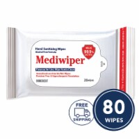 Mediwiper Gentle Hand Sanitizer Wipes (80 Wipes, 20ct x4pks)