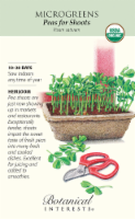 Botanical Interests Organic Peas for Shoots Seeds Perspective: Main