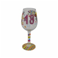 Bottoms Up - 95 & Sunny WG18ITSMYBIRTHD Wine Glass 18 Its My Birthday
