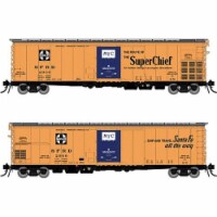 Rapido RAP156001 HO Scale Santa Fe RR-56 Mechanical Reefer Super Chief Slogan Car, Pack of 4