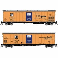 Rapido RAP156005 HO Scale Santa Fe RR-56 Mechanical Reefer El Capitan Slogan Car, Pack of 4