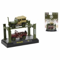B2B Replicas M2M33000-19-B M2Machines - 1944 Willys MB Jeep, Army Green & Red Oxide Primer