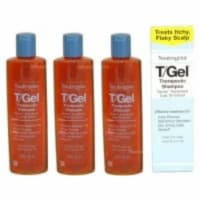 2Seeds 133688804930 3 x 250 ml Theraputic Shampoo Neutrogena T Gel Itchy Scalp Treatment