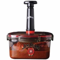 Jim Beam Vacuum Pump Sealed Marinade Box for Grilling and BBQ BPA Free JB0144