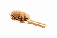 Bass Brushes The Green Brush - Small Oval Hairbrush With Bamboo Pins