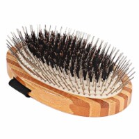 Bass Brushes- The Hybrid Groomer (Palm Style /Striped Finish)