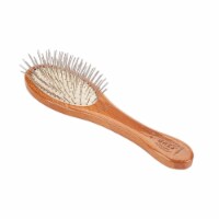 Bass Brushes- Style & Detangle Pet Brush (Small Oval /Dark Finish)