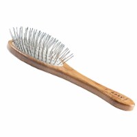 Bass Brushes- Style & Detangle Pet Brush (Medium Oval /Dark Finish)
