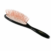 Bass Brushes- Style & Detangle Pet Brush (Large Oval /Jet Black Finish)
