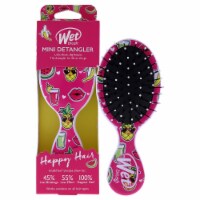 Wet Brush Mini Detangler Happy Hair Brush  Smiley Pineapple 1 Pc
