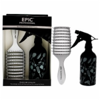 Wet Brush Epic Quick Dry Style Kit Quick Dry Hair Brush, Aluminum Spray bottle 2 Pc Kit