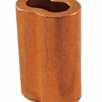 Loos Wire Rope Oval Sleeve,3/8 In,122 Copper SL2-12