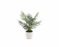 Silkcraft Small Areca Carved Texture Pot Plant Perspective: Main