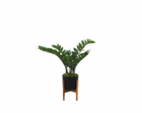 Silkcraft Small ZZ  Matte Pot Plant Perspective: Main