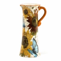 CBK Sunflower Tall Ceramic Pitcher Vase Perspective: Main