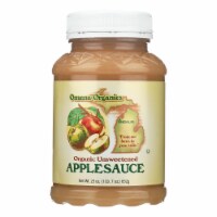 Omena Organics Apple Sauce - Organic - Unsweetend - Case of 12 - 23 oz.