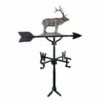 Montague Metal Products WV-247-SI 200 Series 32 In. Swedish Iron Elk Weathervane