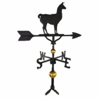 Montague Metal Products WV-352-SB 300 Series 32 In. Deluxe Black Llama Weathervane