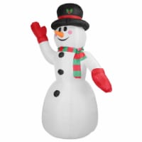 7.9FT Christmas Inflatable Giant Snowman Blow up Light up Snowman IPX4 Waterproof