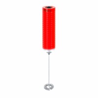 Euro Cuisine Milk Frother with LED light - Battery operated - Battery Not Included - Red