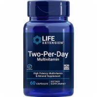 Life Extension Two-Per-Day Capsule High Potency Multivitamin & Mineral Supplement,60 Capsules