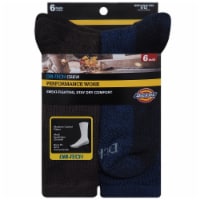 Dickies® Dri-Tech Crew Sock Pack - Black Perspective: Main